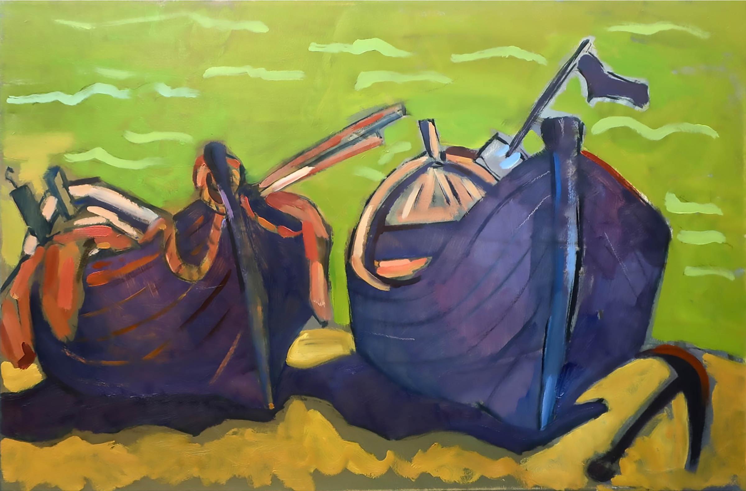 Alex Korenfeld (1944) - Untitled (Beached Boats)