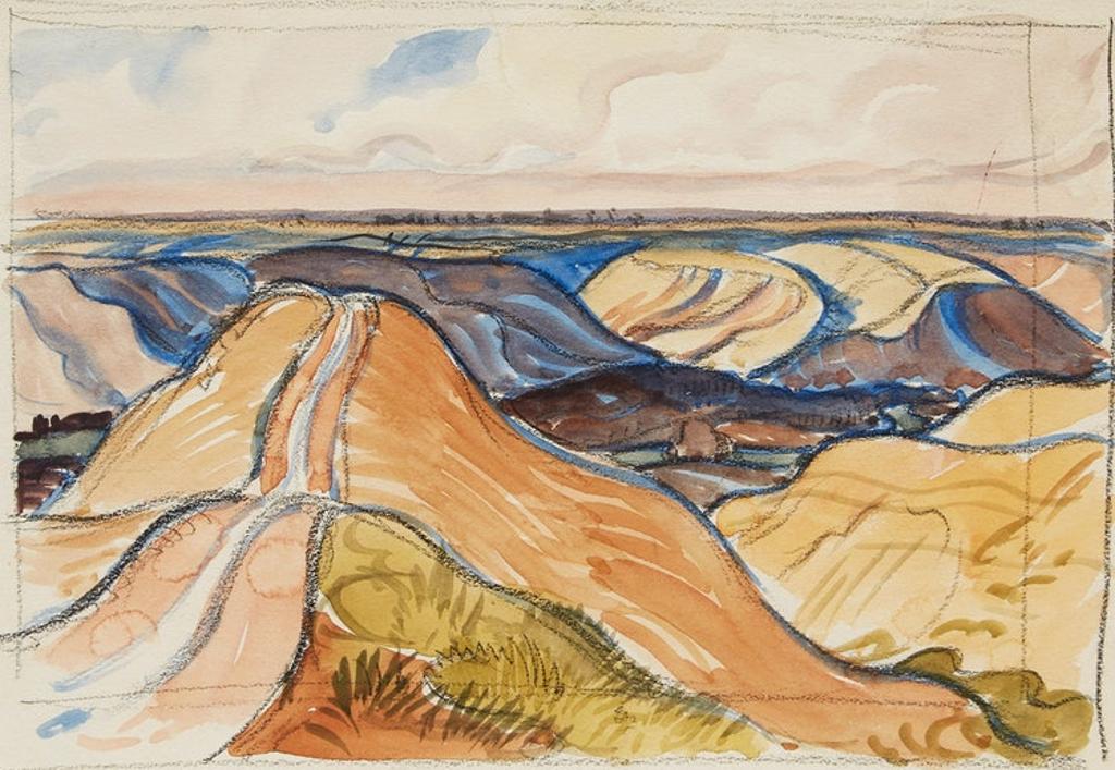 Henry George Glyde (1906-1998) - Badlands Landscape