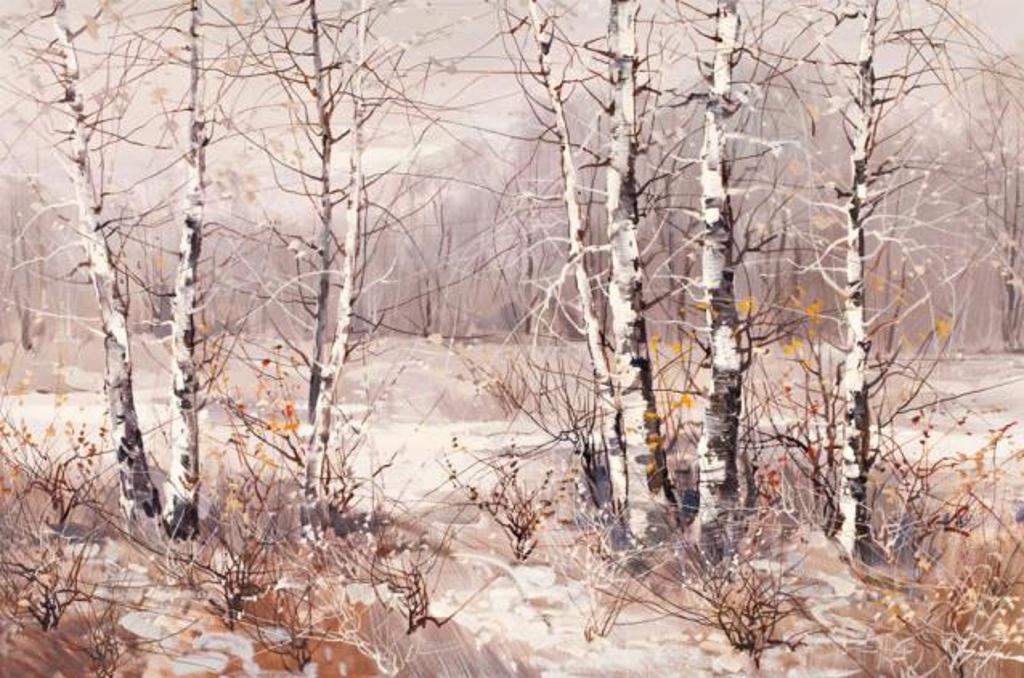 Tin Yan Chan (1942) - Birches in the Snow