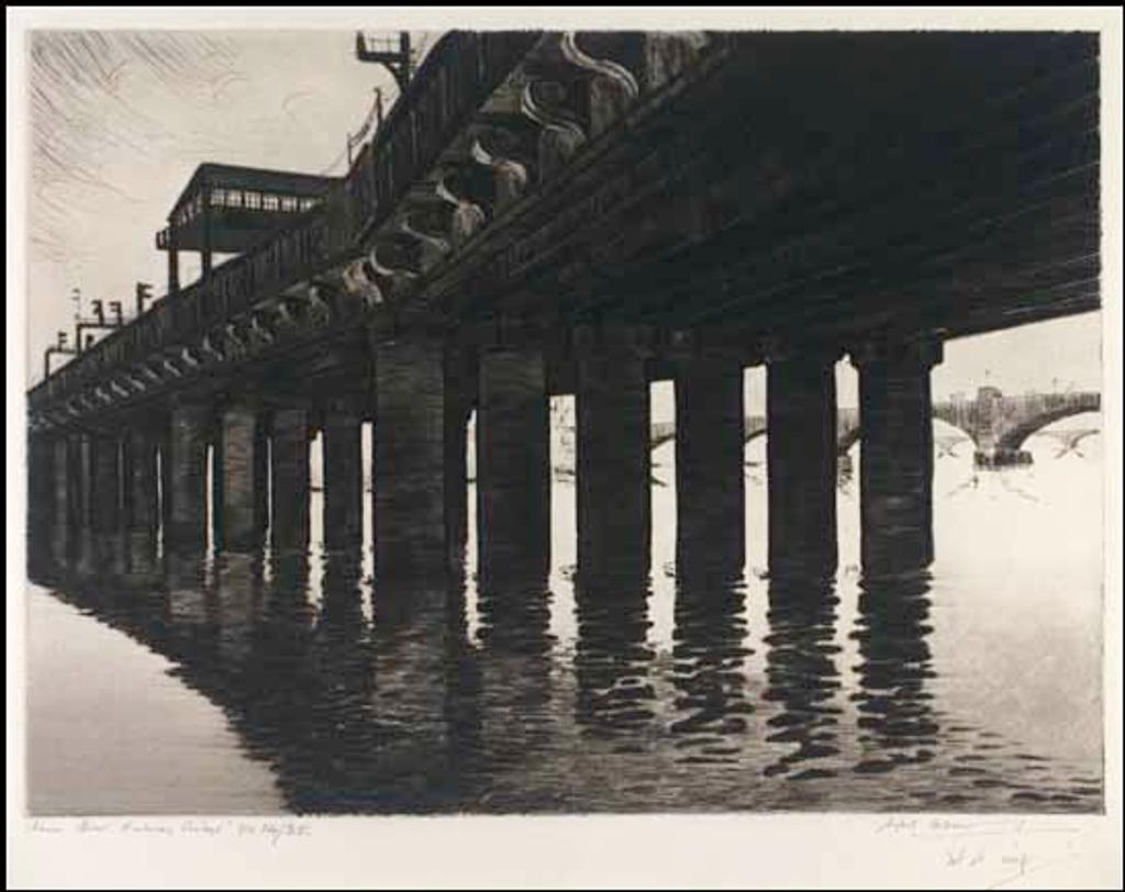 Sybil Andrews (1898-1992) - Cannon Street Railway Bridge