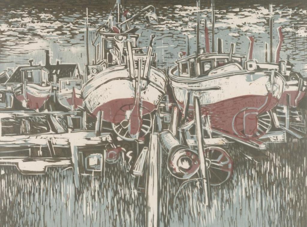 Sam Black (1913-1998) - Salmon Boats