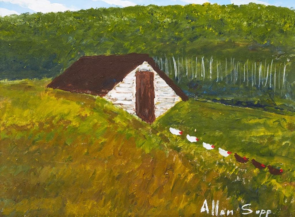 Allen Fredrick Sapp (1929-2015) - Chickens in the Yard