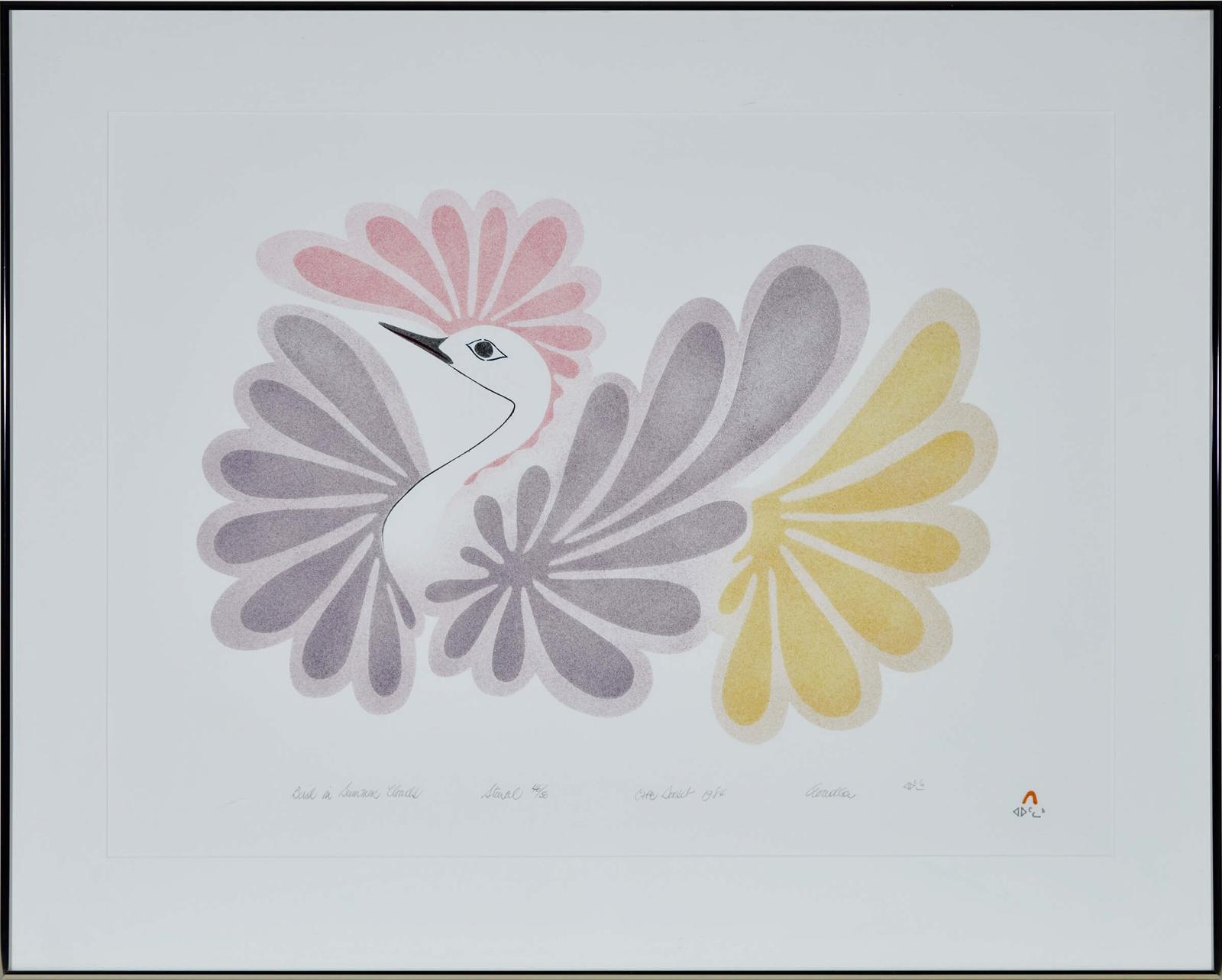 Aoudla Pudlat (1951-2006) - Bird In Summer Clouds; Bird In Winter Clouds