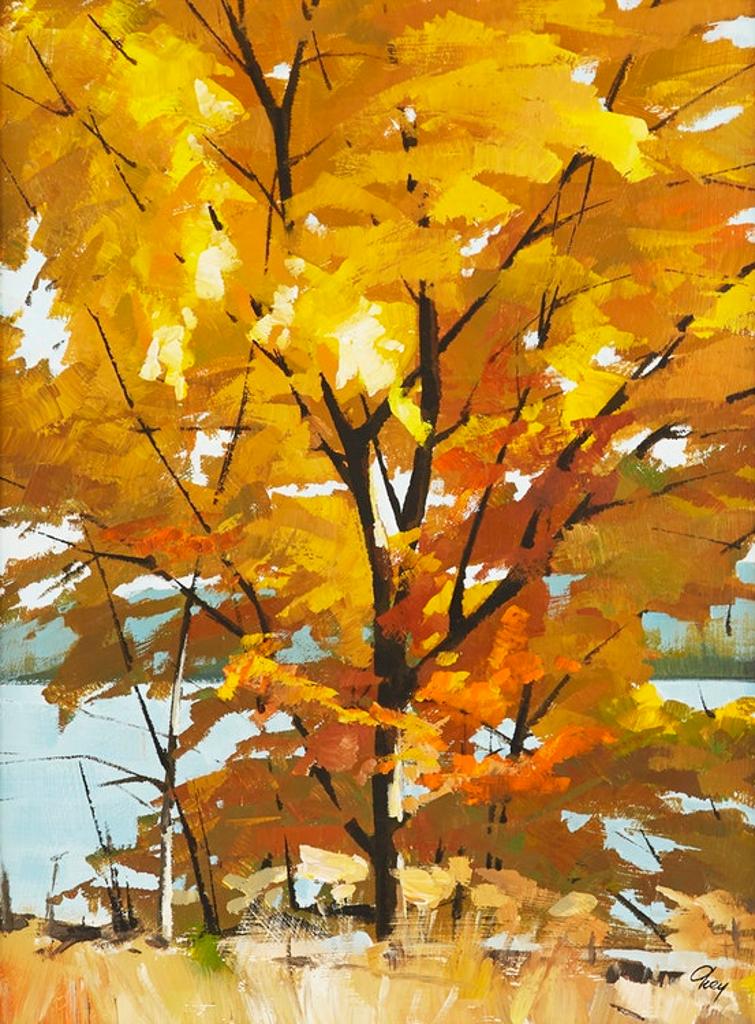 Ronald N. Okey (1921-2004) - Autumn Landscape