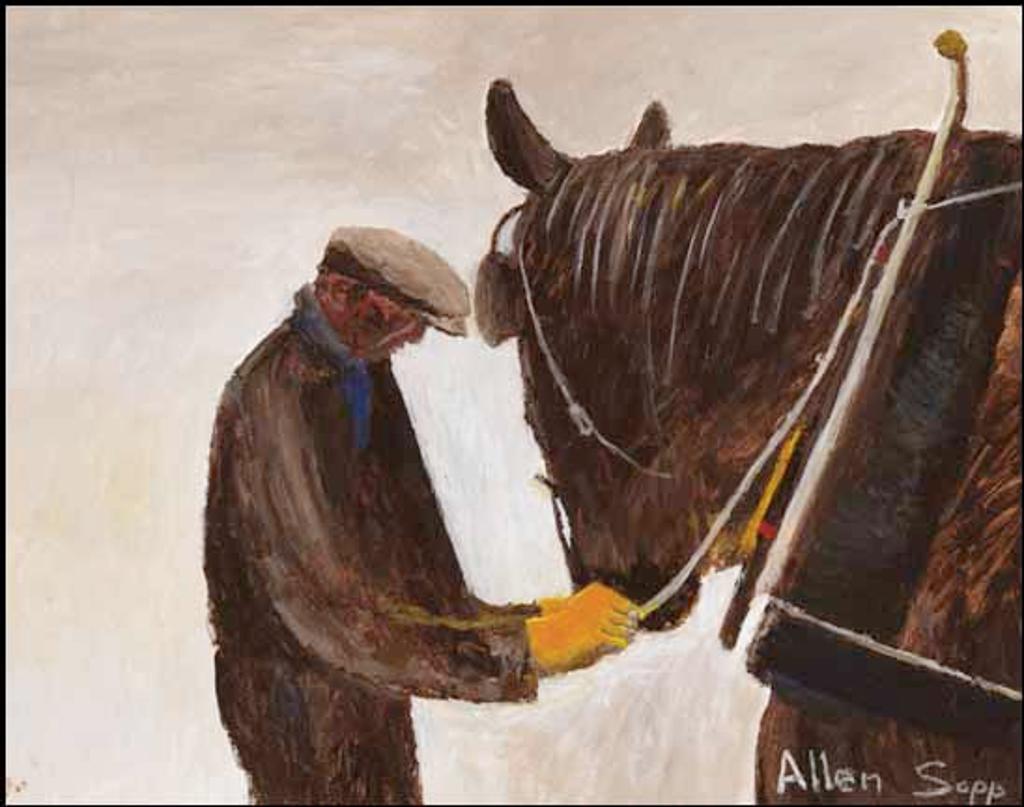 Allen Fredrick Sapp (1929-2015) - Getting the Horses Ready to Go