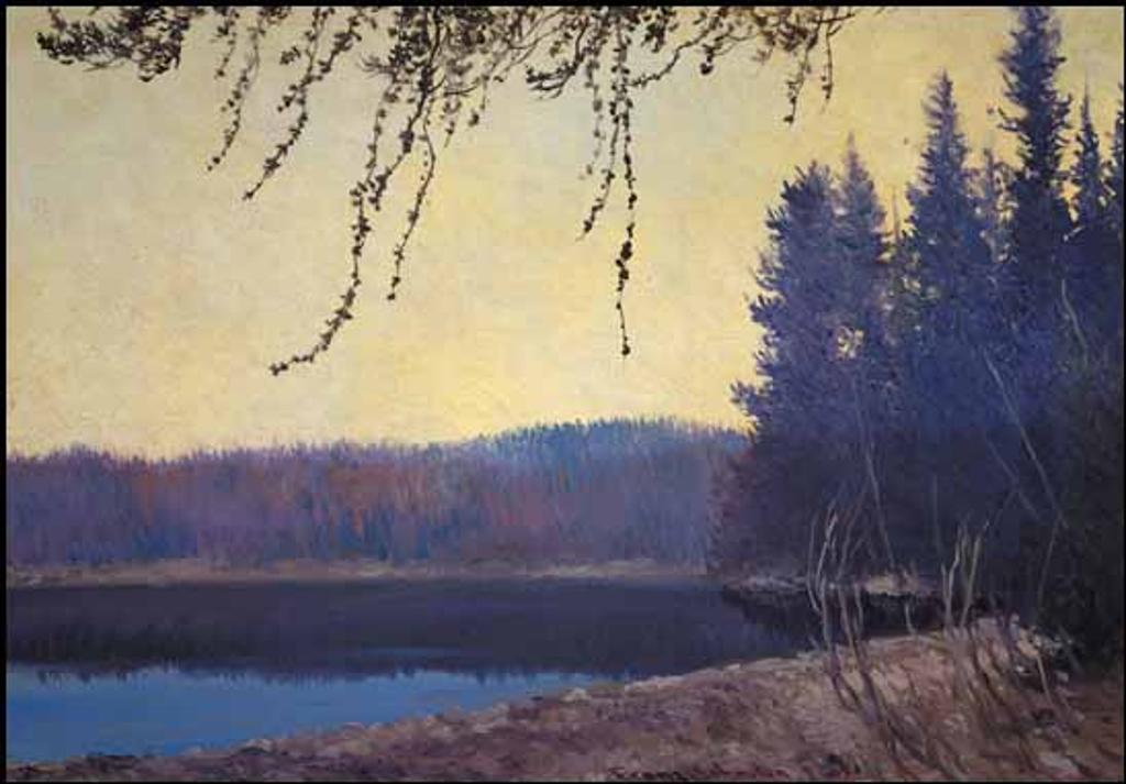 Frank (Franz) Hans Johnston (1888-1949) - Morning on a Northern Lake