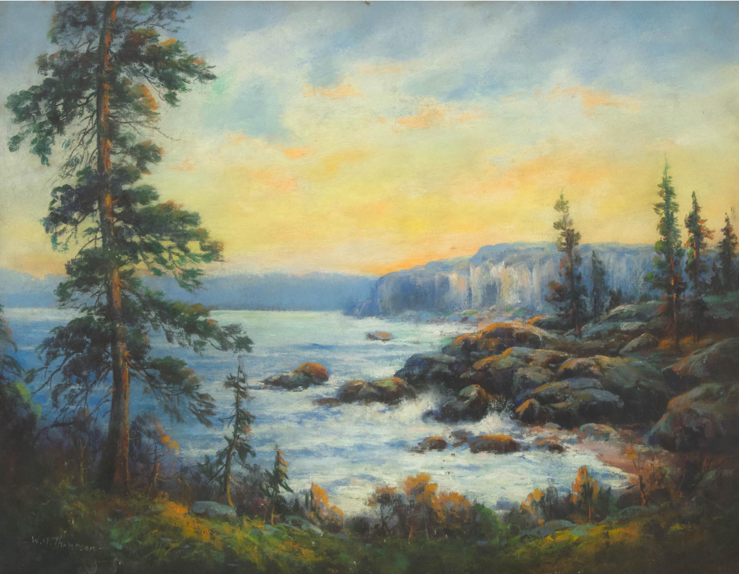 W.M. Thompson - Untitled (Scenic Shoreline)