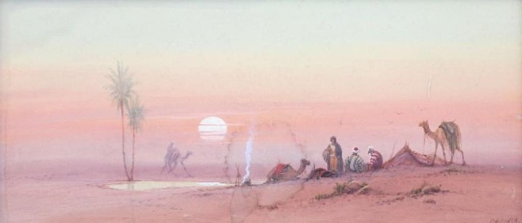 D.H. Pinder (1886-1949) - 'Desert Sunset'
