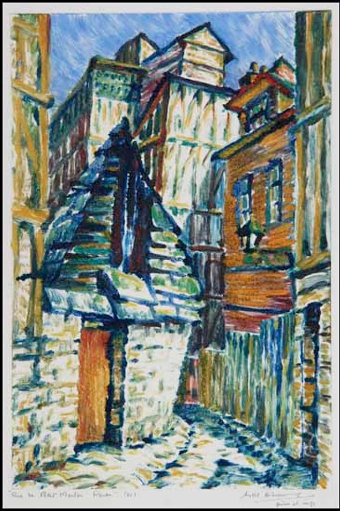 Sybil Andrews (1898-1992) - Rue du Petit Monton, Rouen