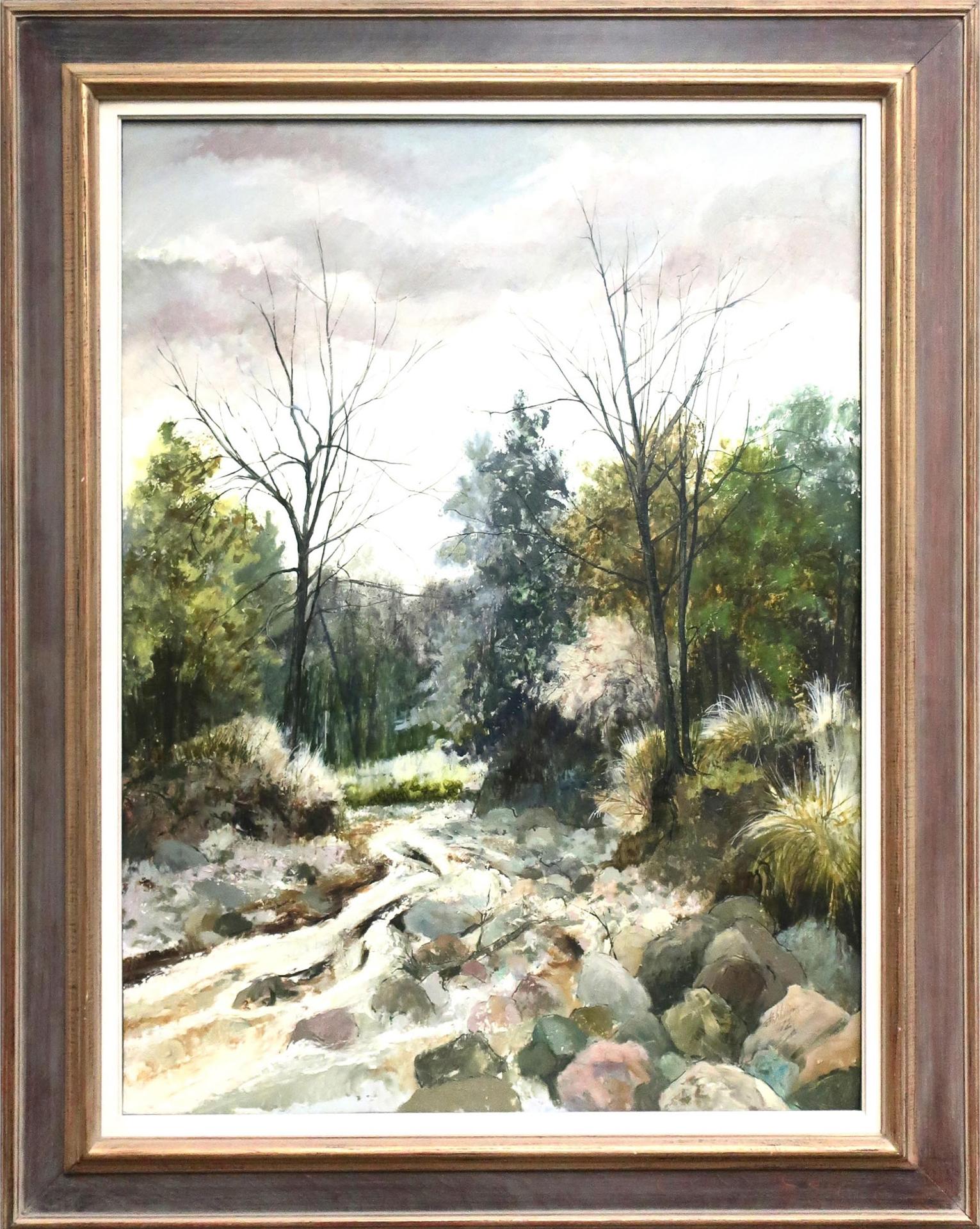 Colin E. Williams (1935) - Untitled (A Rocky Creek)