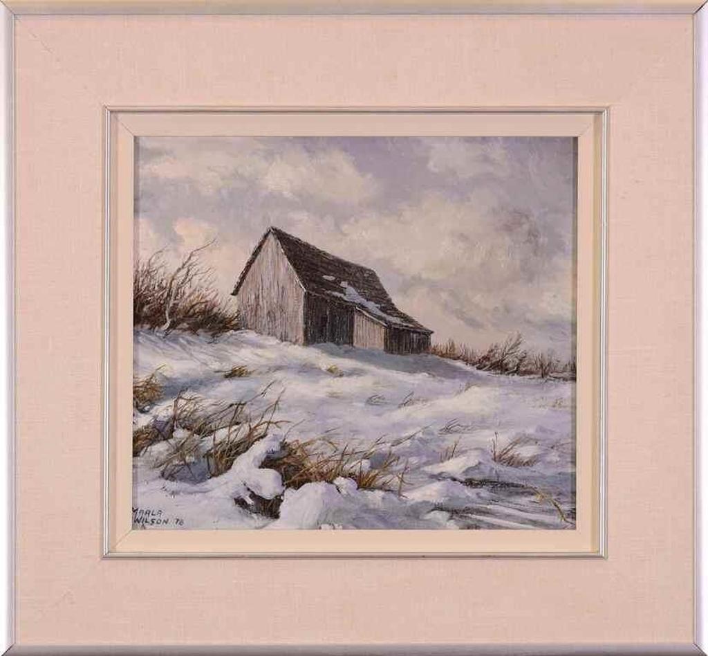 Marla Wilson (1945) - Untitled, Winter Barn