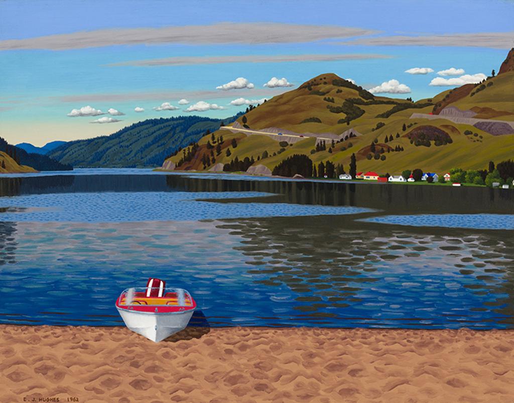 Edward John (E. J.) Hughes (1913-2007) - The Beach at Kalamalka Lake