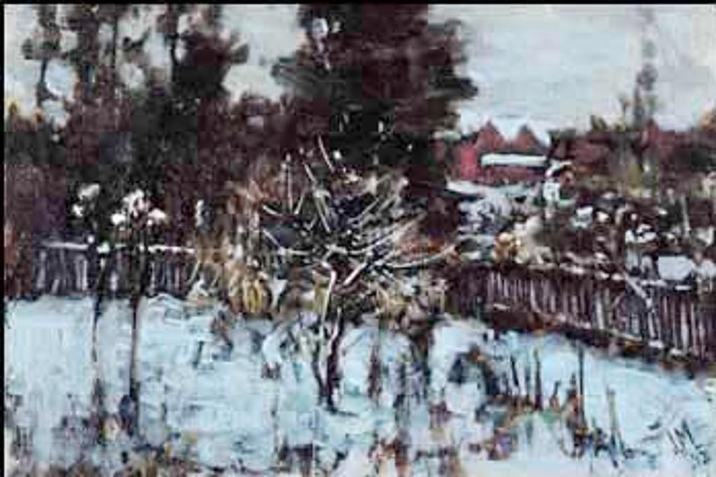 James Edward Hervey (J.E.H.) MacDonald (1873-1932) - Backyard in Winter