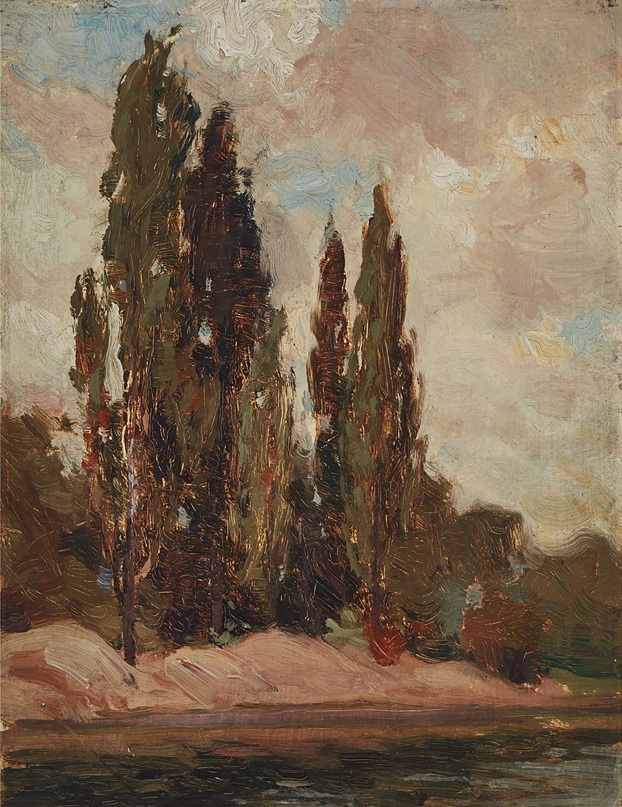 John William (J.W.) Beatty (1869-1941) - Poplars, On The North Shore