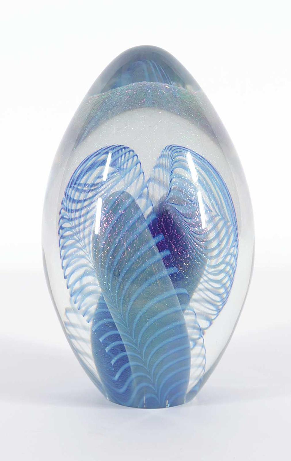 Glass School - Ovoid Shaped Paperweight