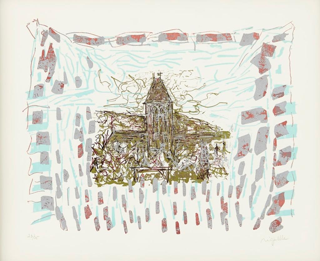 Jean-Paul Riopelle (1923-2002) - Le clocher de Vétheuil