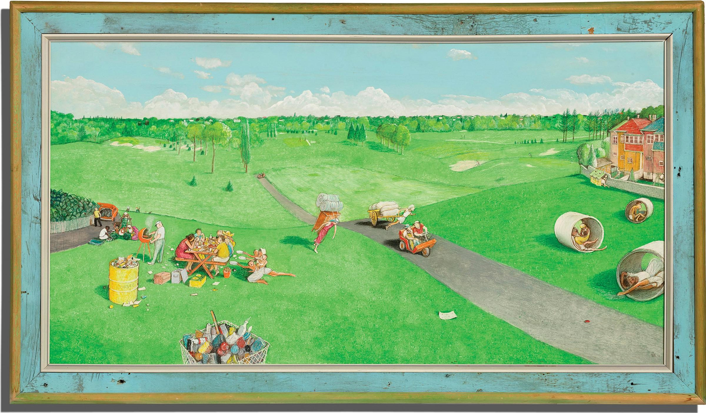 William Kurelek (1927-1977) - Rosedale Golf and Country Club - It’s Hard for Us to Realize