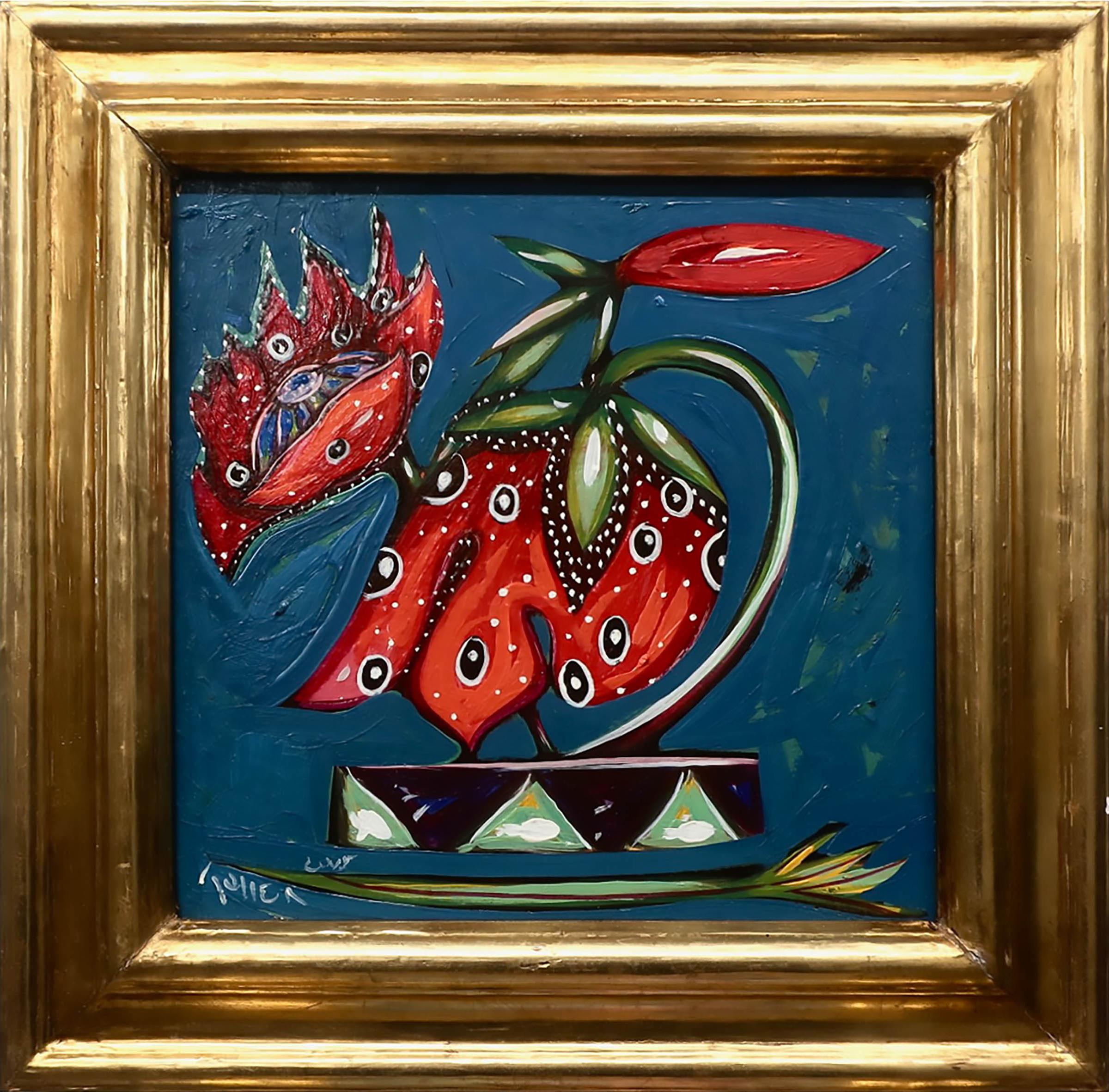 Toller Cranston (1949-2015) - Untitled (Still Life - Triangular Decorated Base)