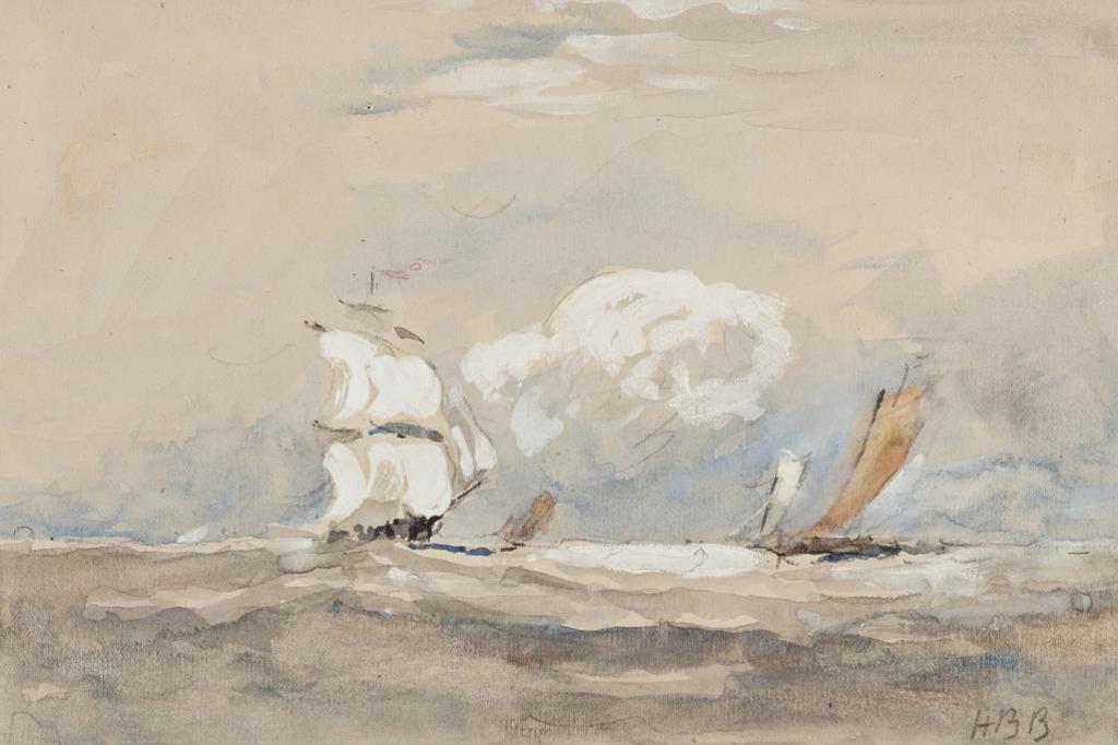Hercules Brabazon Brabazon (1821-1906) - Ships at Sail