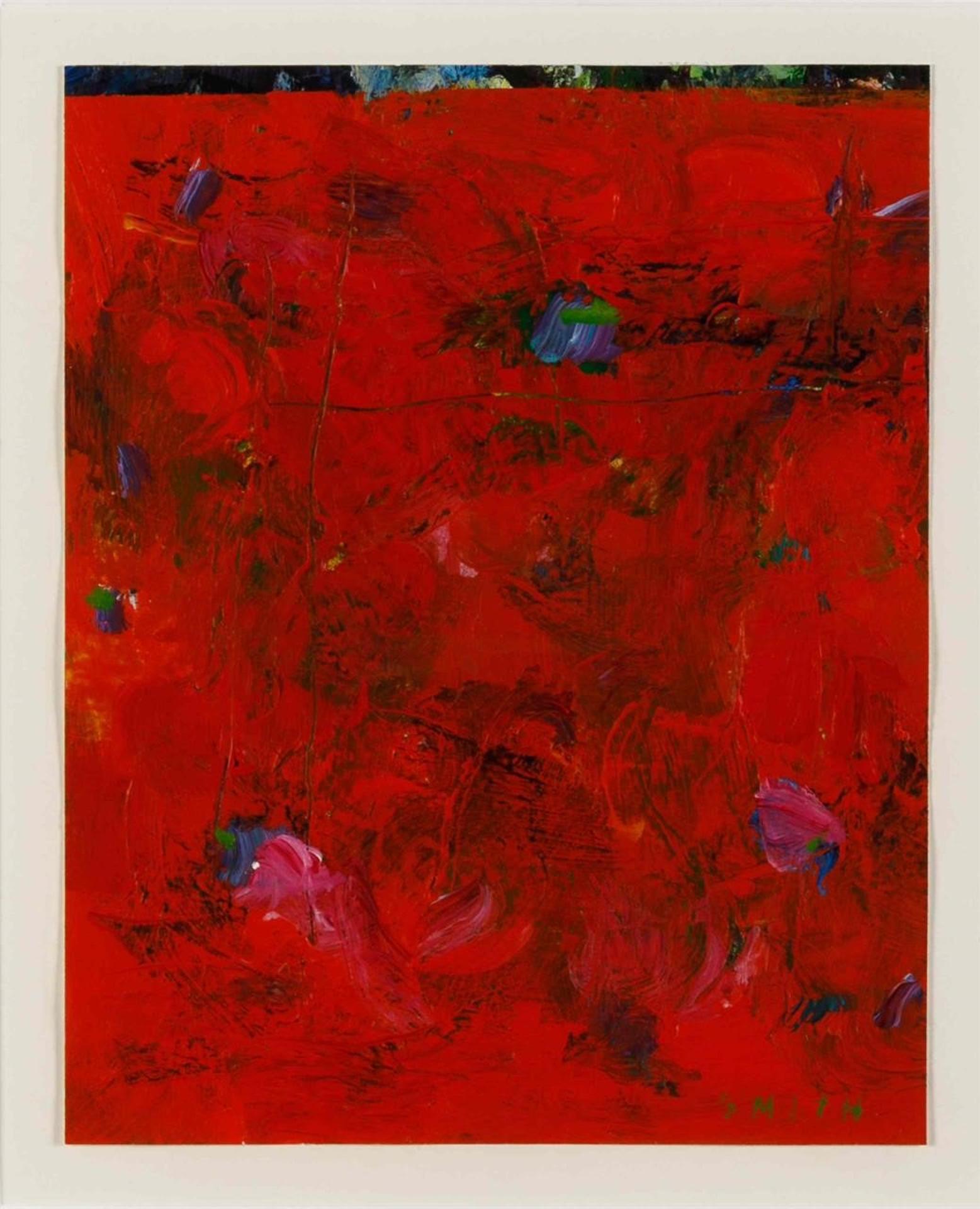 Gordon Applebee Smith (1919-2020) - Untitled (Red Abstract)
