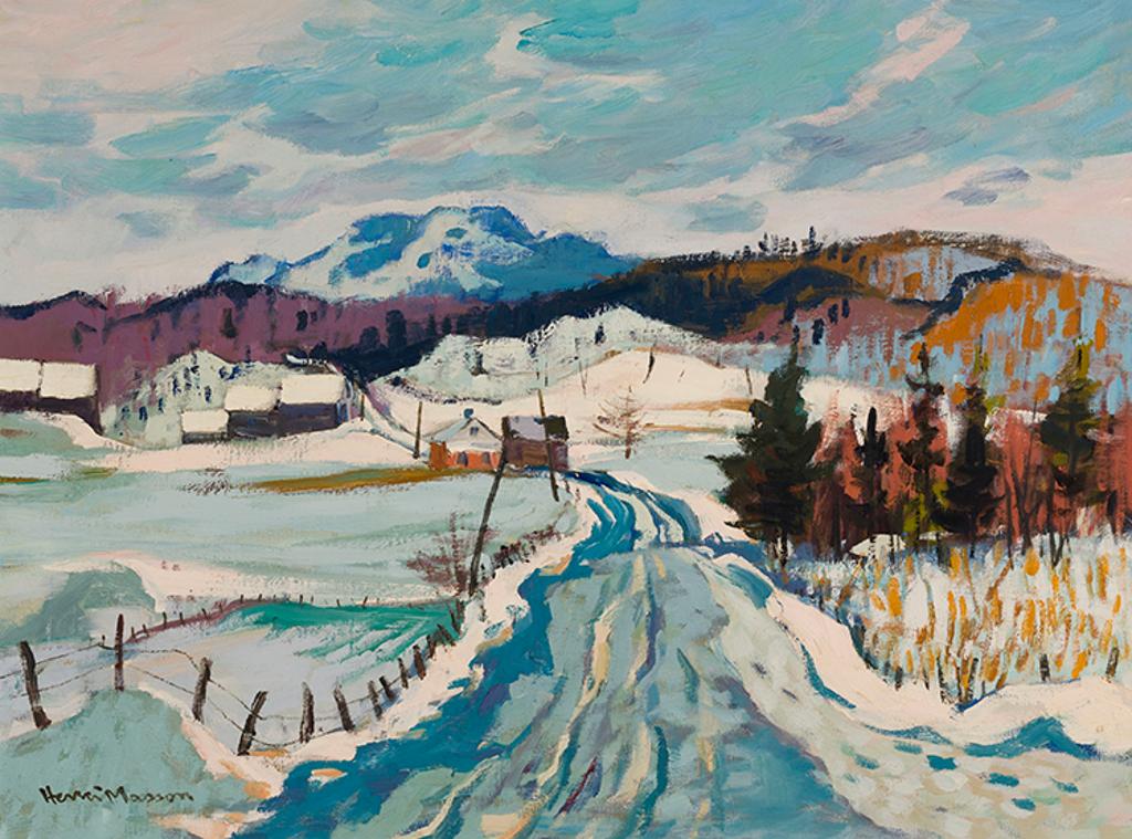 Henri Leopold Masson (1907-1996) - Road to Montpelier, Quebec