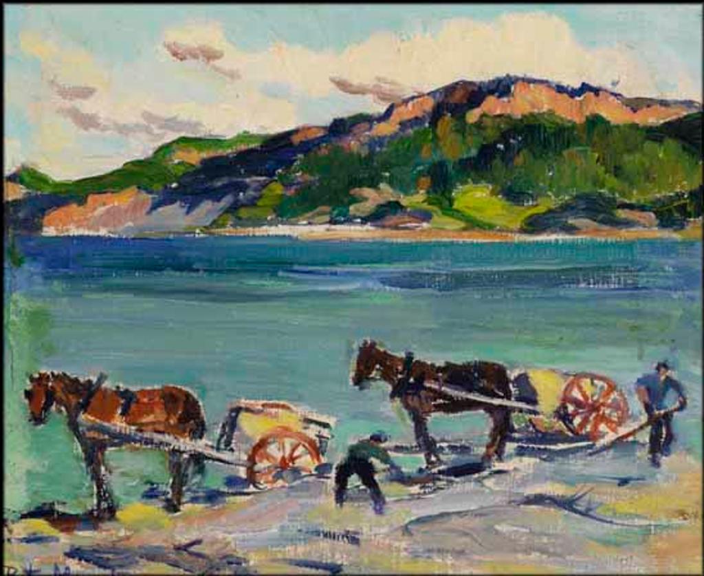 Rita Mount (1888-1967) - The Clam Diggers, Corner of the Beach, Gaspe