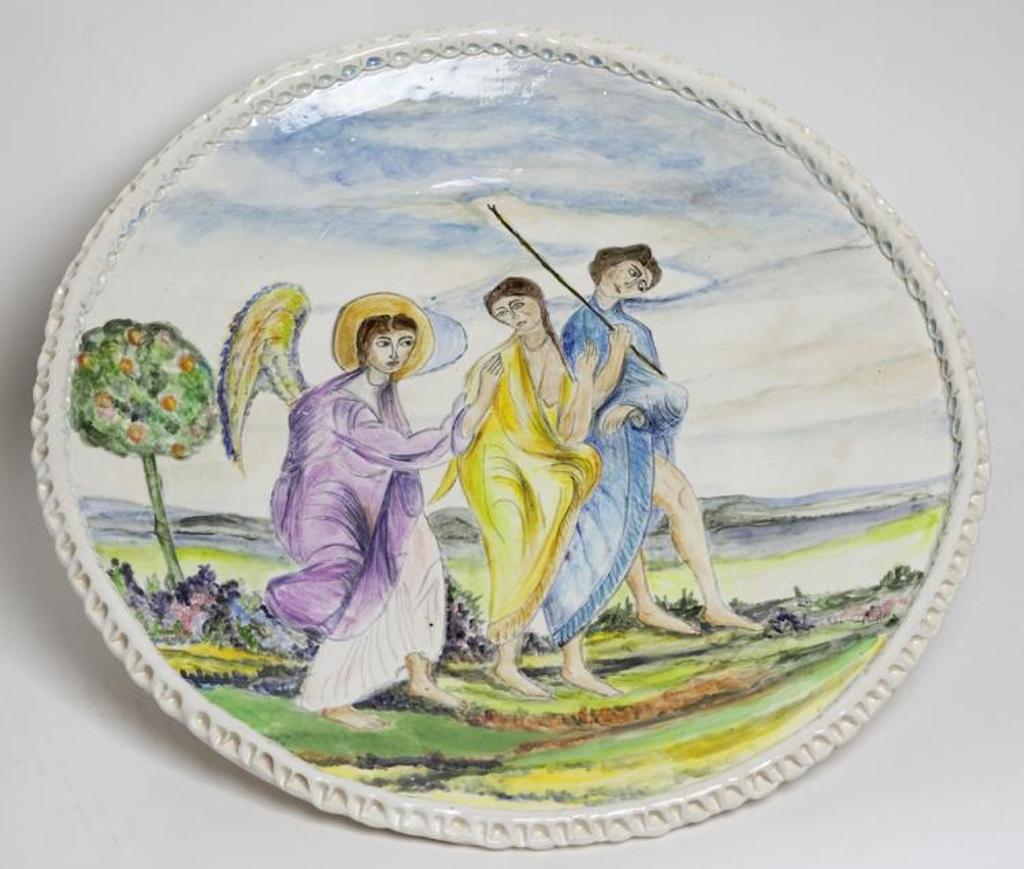 Maria Gakovic (1913-1999) - Untitled - Plate with Biblical Scene