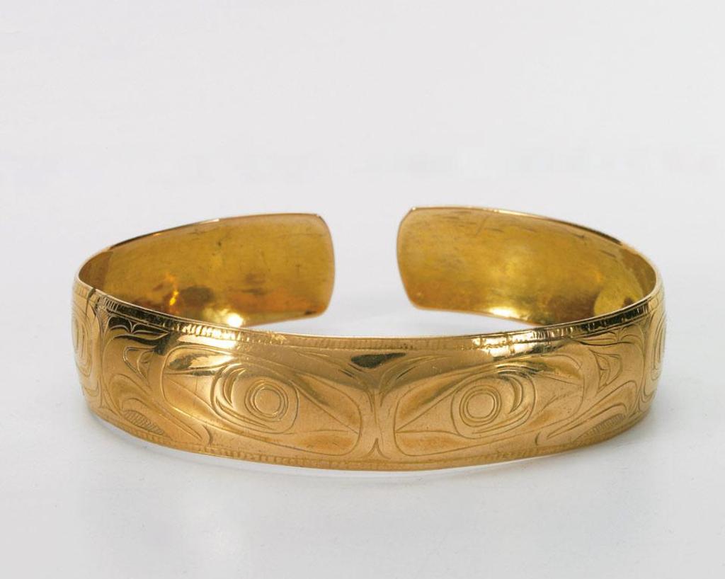 Charles Edenshaw (1839-1920) - 900 Grade Yellow Gold Open-Cuff Bangle