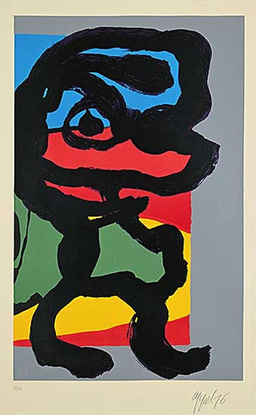 Karel Appel (1921-2006) - Untitled - Abstract Figure #39/99