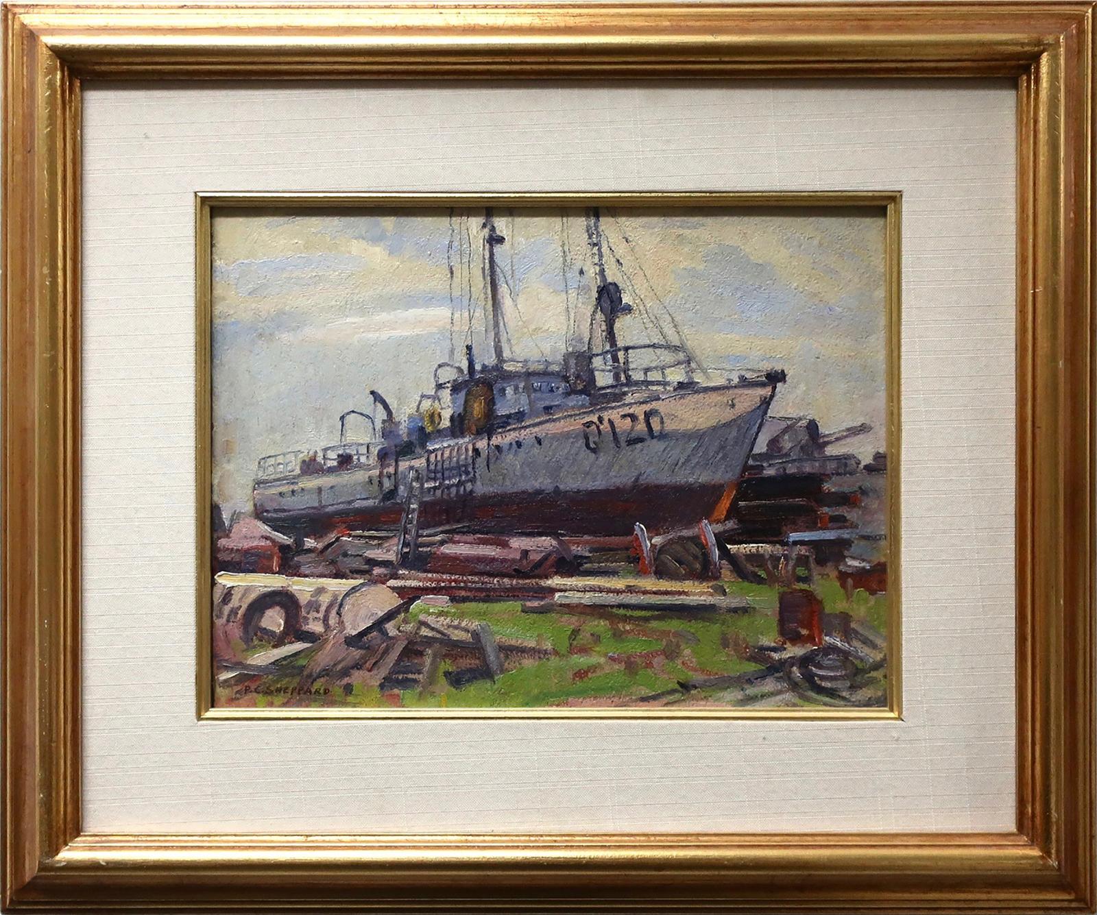 Peter Clapham (P.C.) Sheppard (1882-1965) - Dry Dock, Toronto