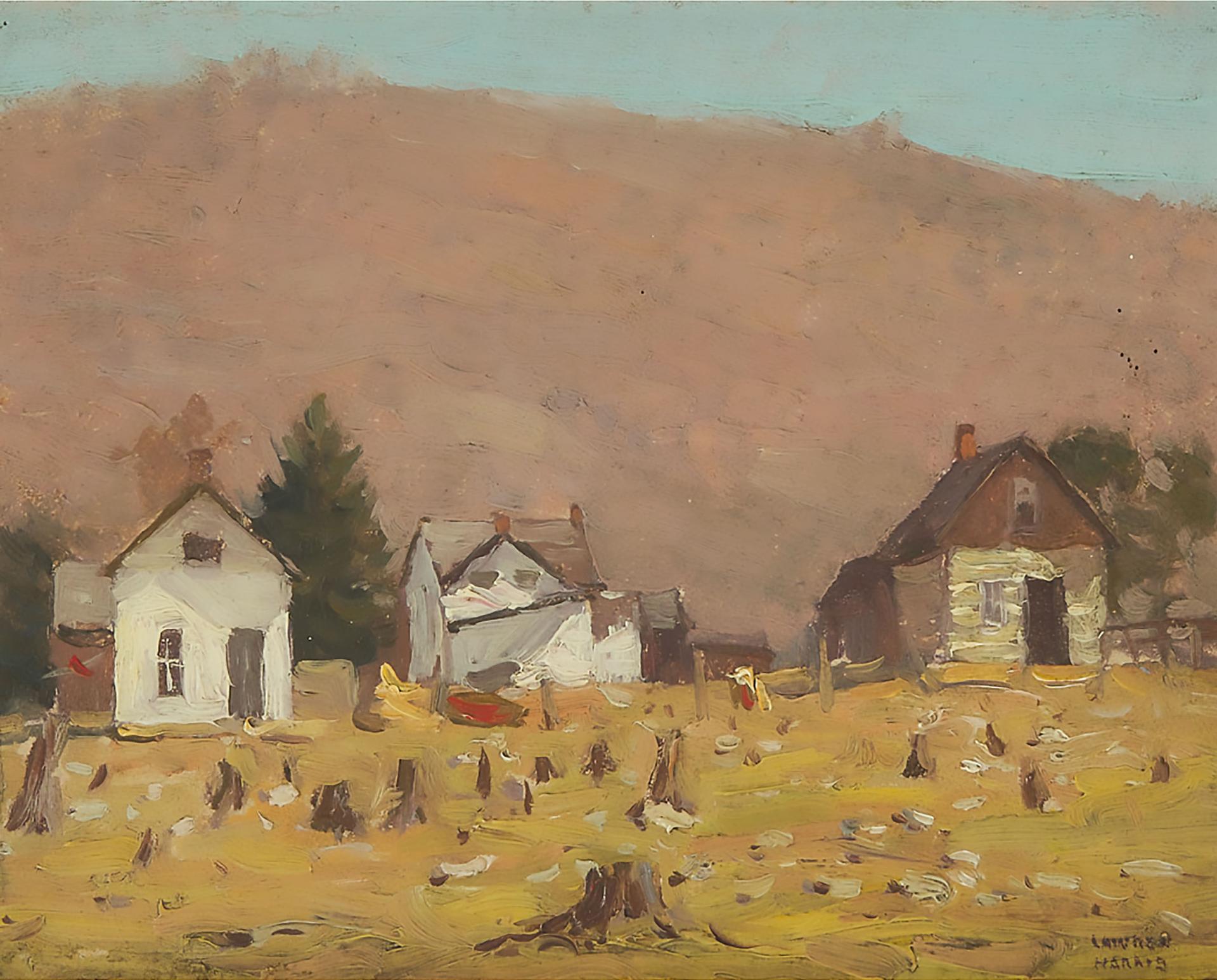 Lawren Stewart Harris (1885-1970) - Farmstead By A Hill, Sketch Vii, 1913