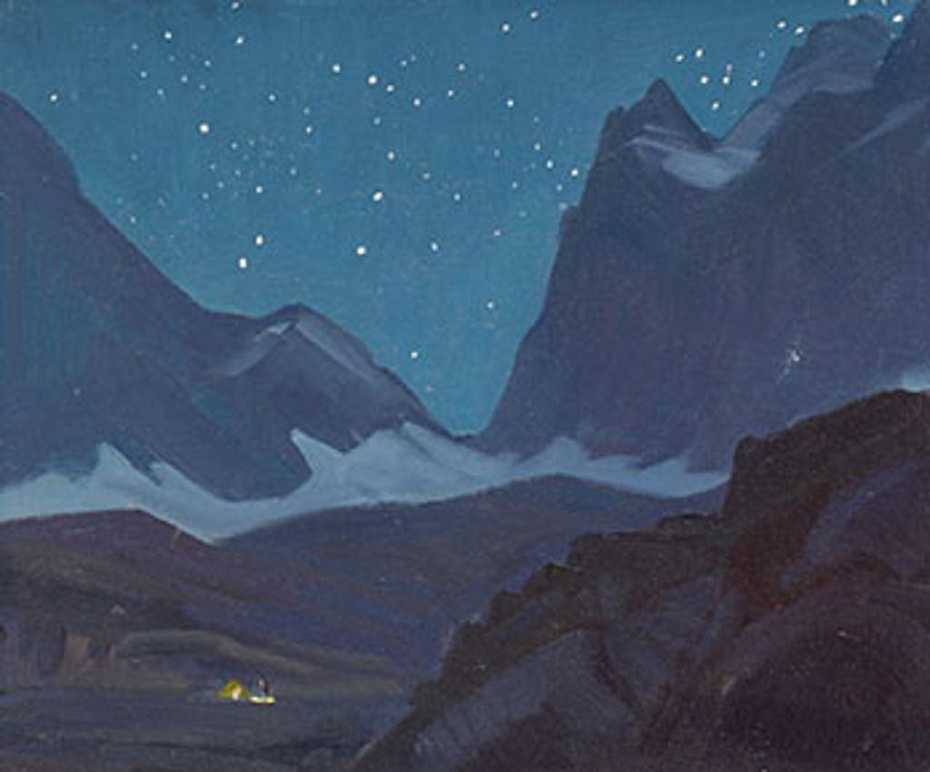 Peter Maxwell Ewart (1918-2001) - Starlight Night On the Opabin Plateau (Lake O'Hara area)