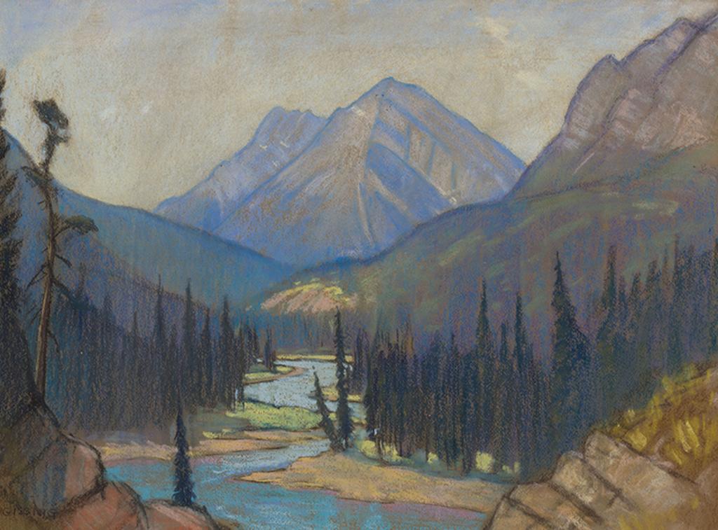 Roland Gissing (1895-1967) - Goat Mountain and Spray River, Alberta