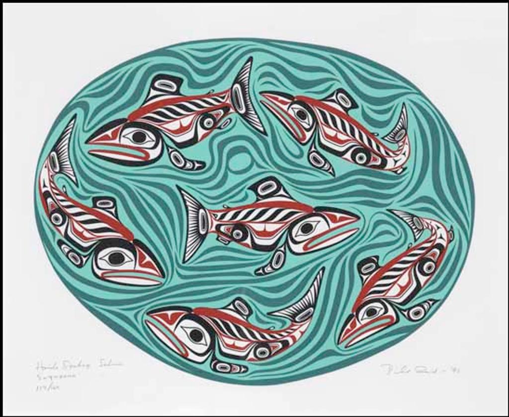 William Ronald (Bill) Reid (1920-1998) - Haida Sockeye Salmon