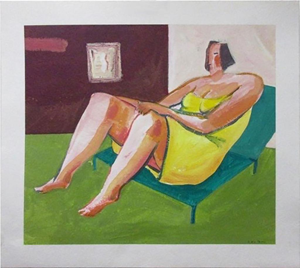 Jerry Kolacz (1938-2009) - Untitled (Seated Woman In Yellow)