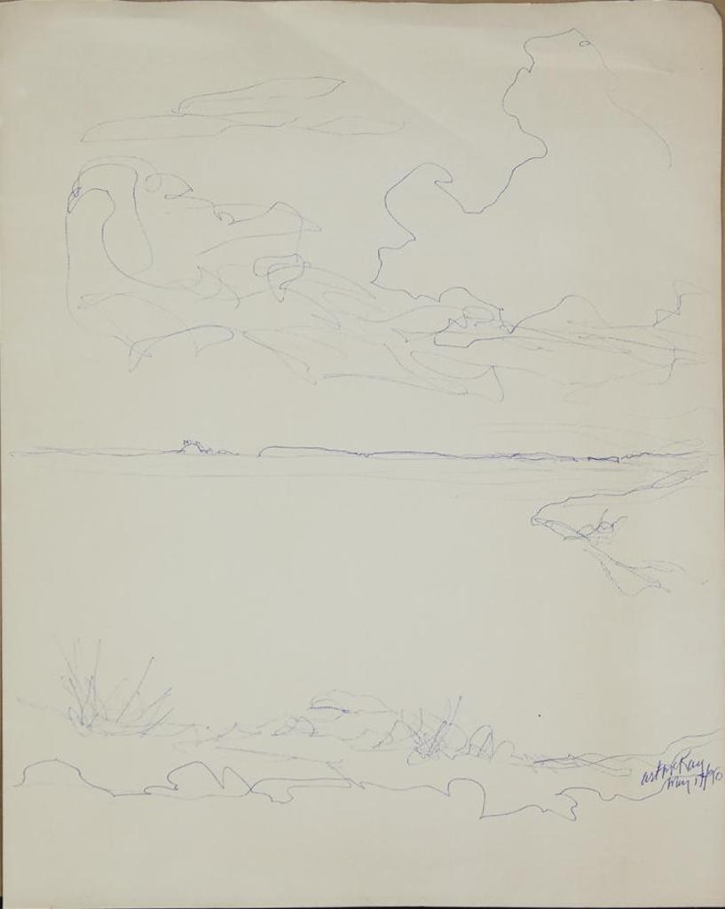 Arthur Fortescue (Art) McKay (1926-2000) - Untitled - Lake Sketch