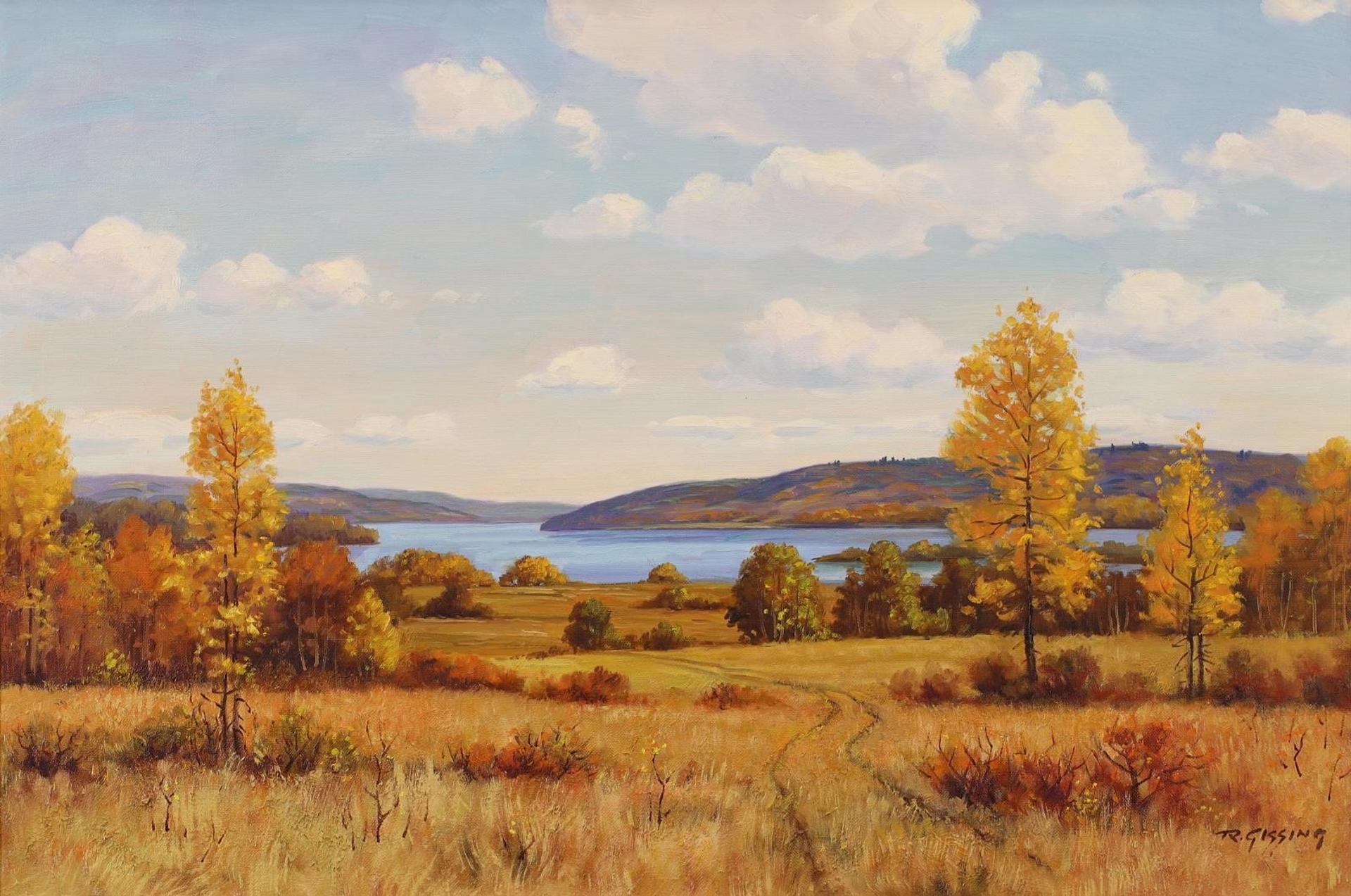 Roland Gissing (1895-1967) - Autumn At Pine Lake; 1963