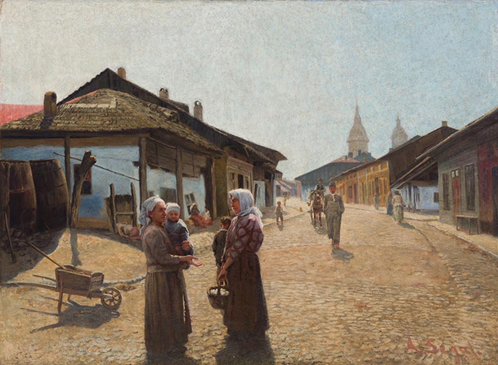 Arthur Segal (1875-1944) - Village Scene