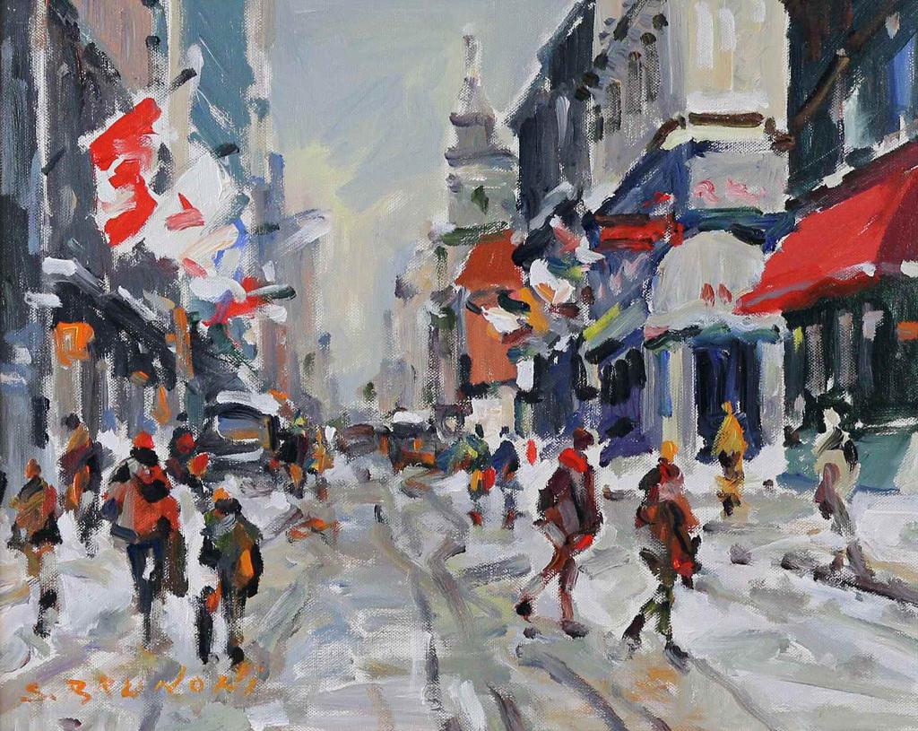 Serge Brunoni (1938-2020) - Montreal, Rue Notre Dame