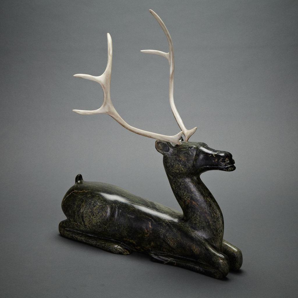 Osuitok Ipeelee (1923-2005) - Reclining Caribou