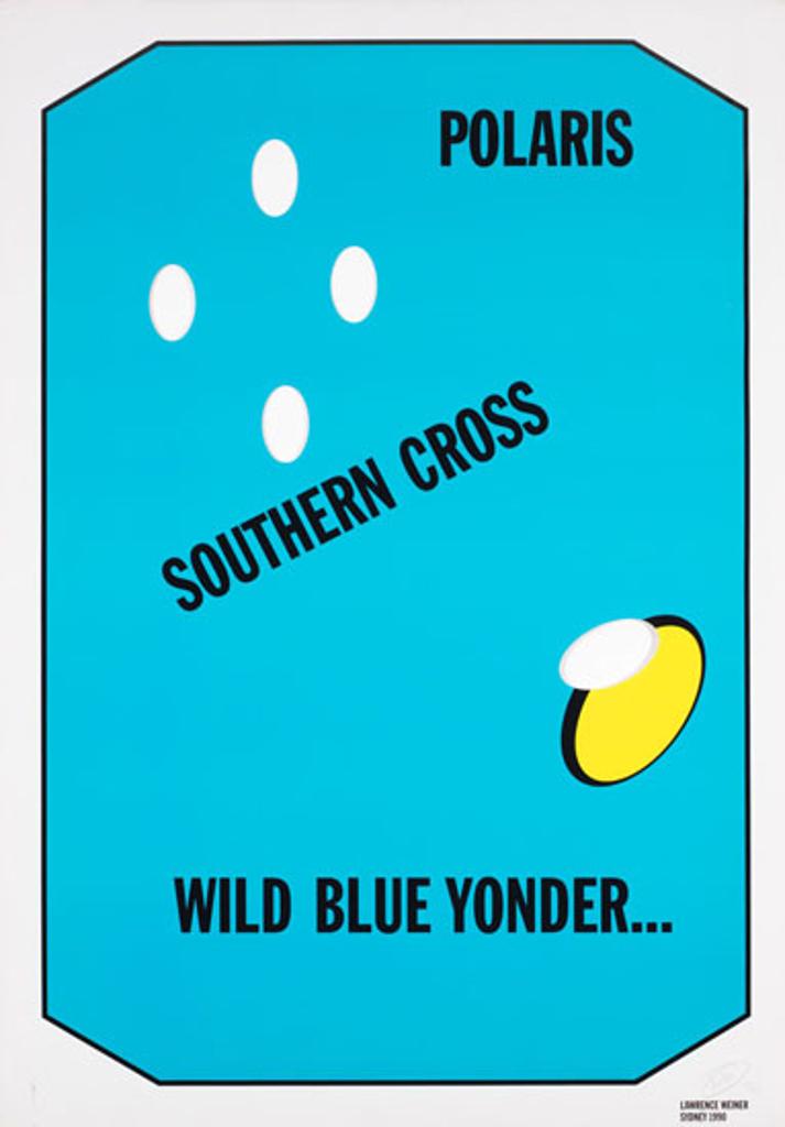 Lawrence Weiner (1940) - Wild Blue Yonder