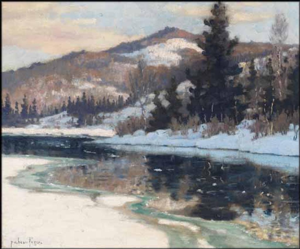 Paul Vanier Beaulieu (1910-1996) - Winter, Laurentians / Landscape (verso)