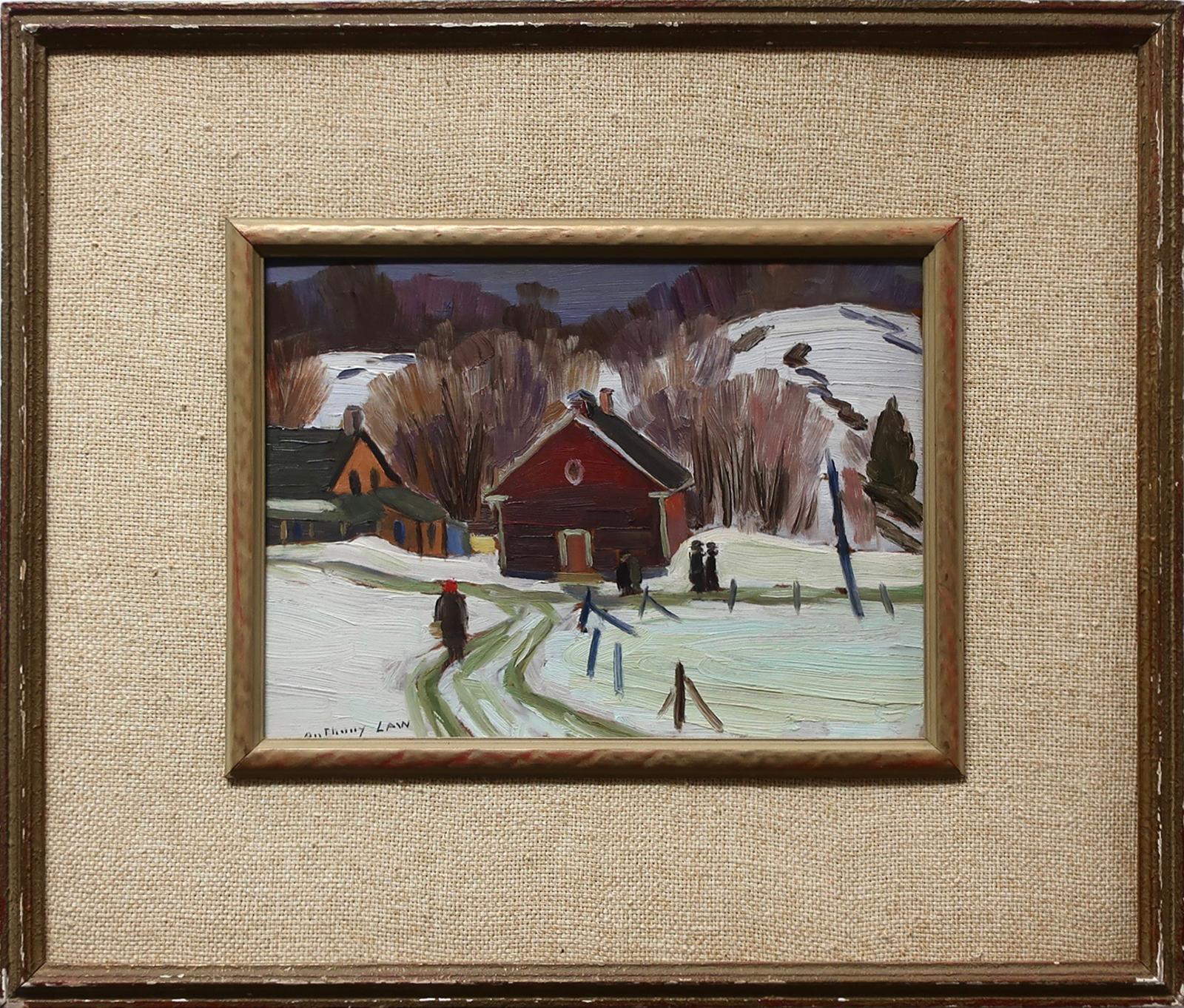 Charles Anthony Francis Law (1916-1996) - Untitled (Village In Winter)