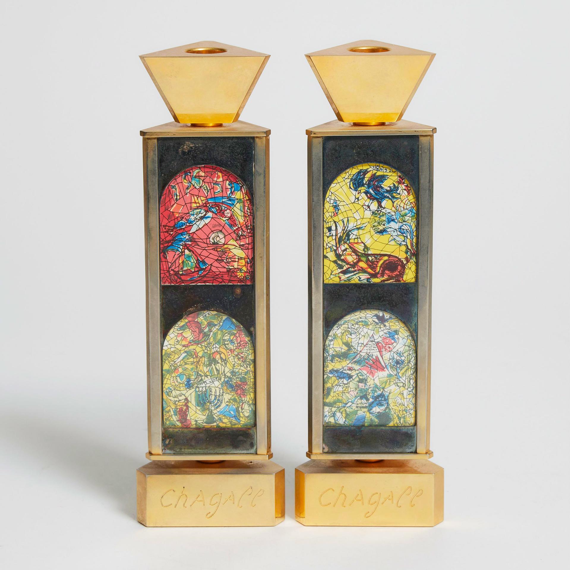 Menahem Berman - Chagall Windows Candlesticks