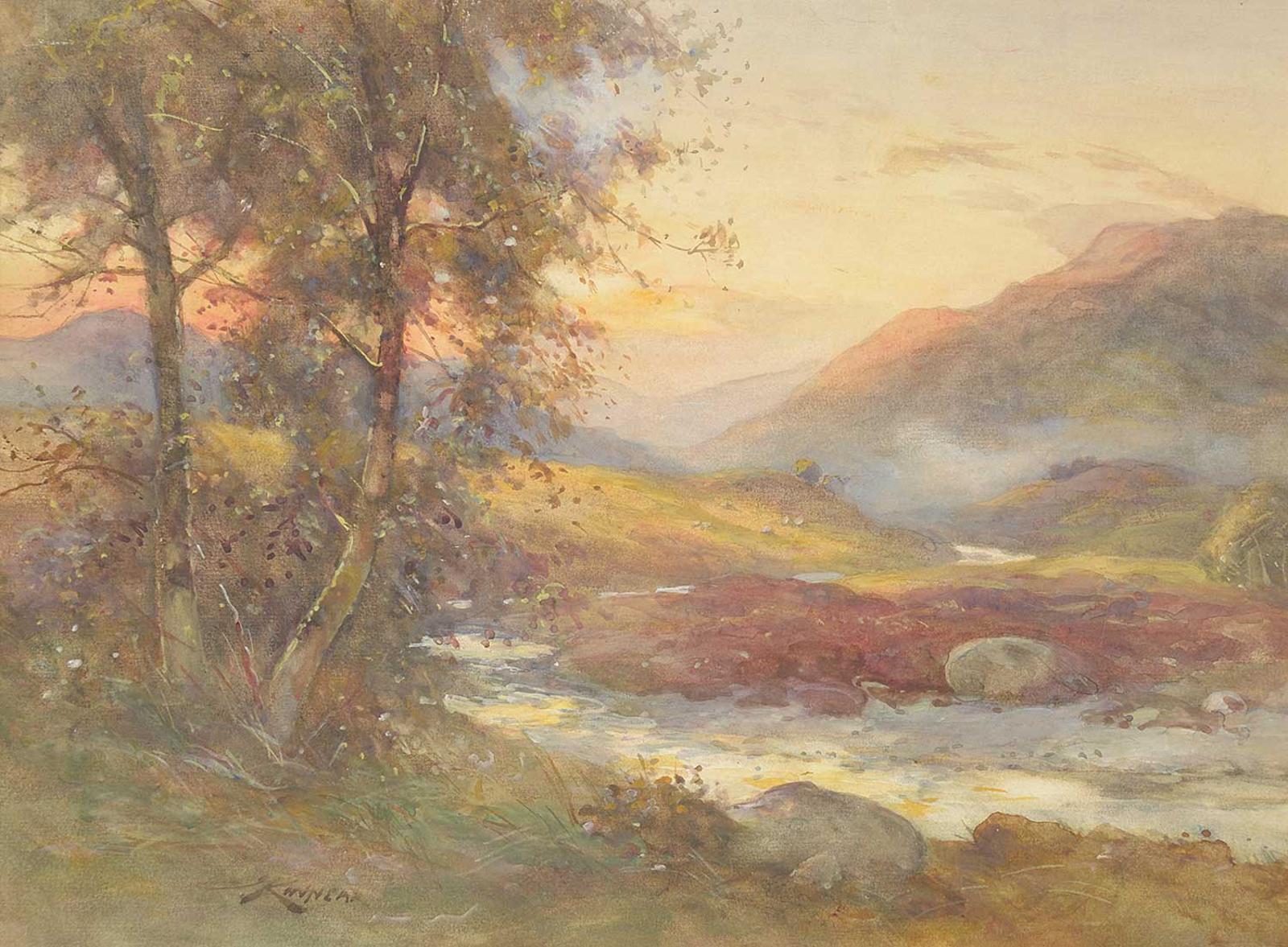 James S. Kinnear (1946-1917) - Untitled - Moorland Sunset