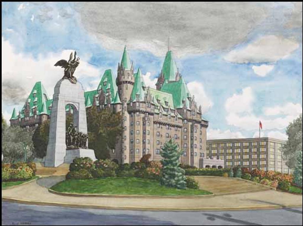 Edward John (E. J.) Hughes (1913-2007) - Monument and Chateau Laurier