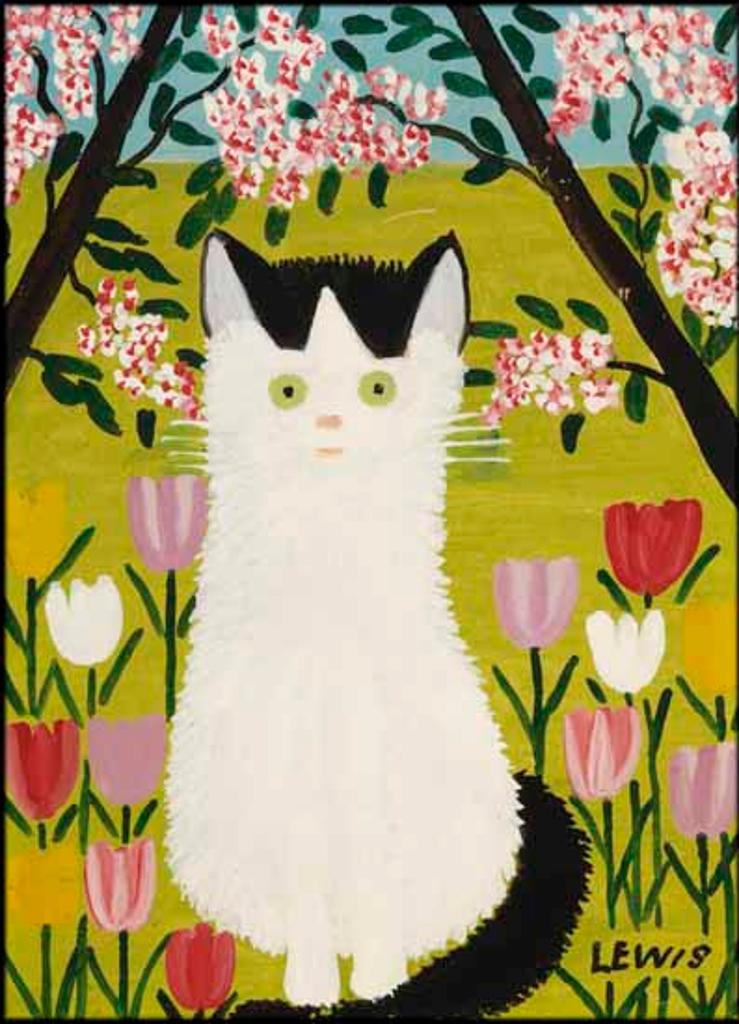 Maud Kathleen Lewis (1903-1970) - Black and White Cat