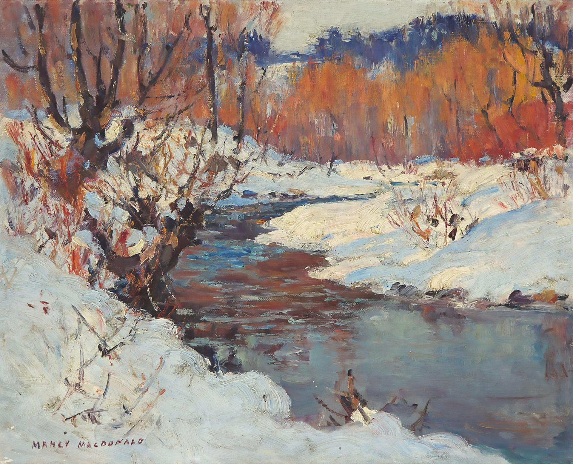 Manly Edward MacDonald (1889-1971) - Stream In Winter