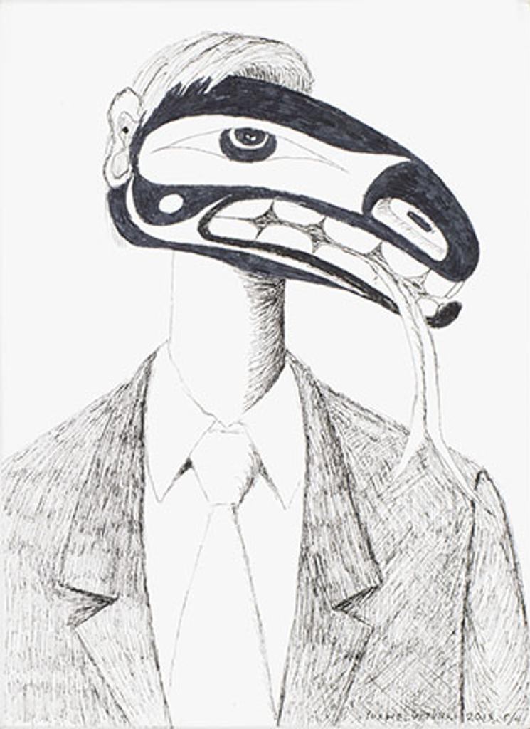 Lawrence Paul Yuxweluptun (1957) - Figure in Suit
