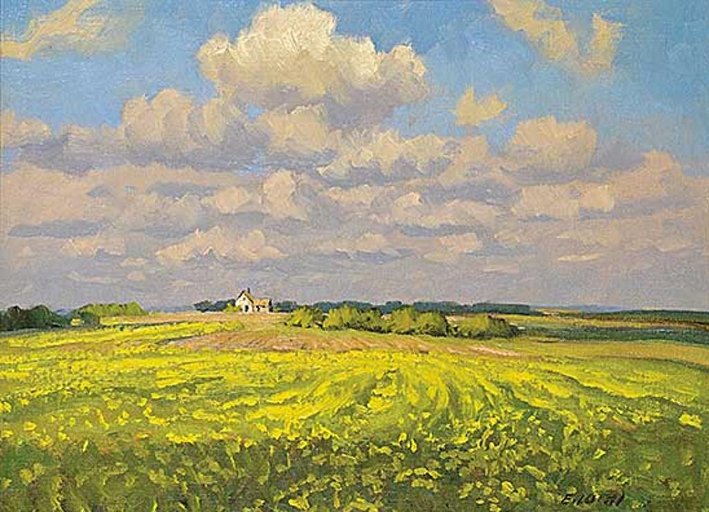 Ernest (Ernie) Luthi (1906-1983) - Summer in the Prairie, N.E. of Simpson